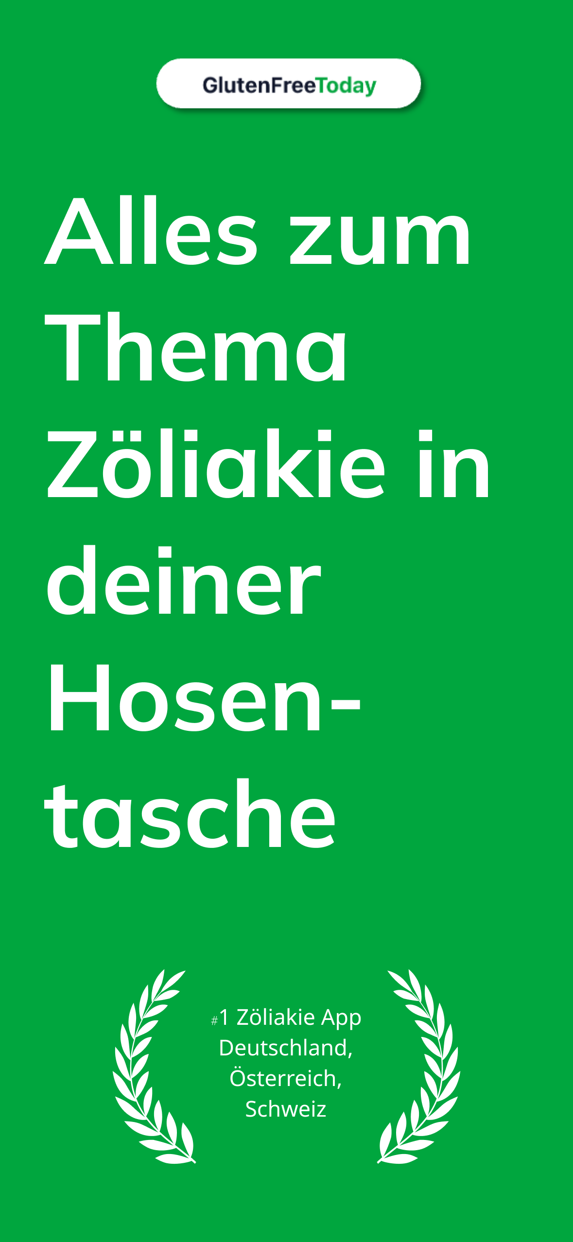 GlutenFreeToday — die #1 Zöliakie App in DACH
