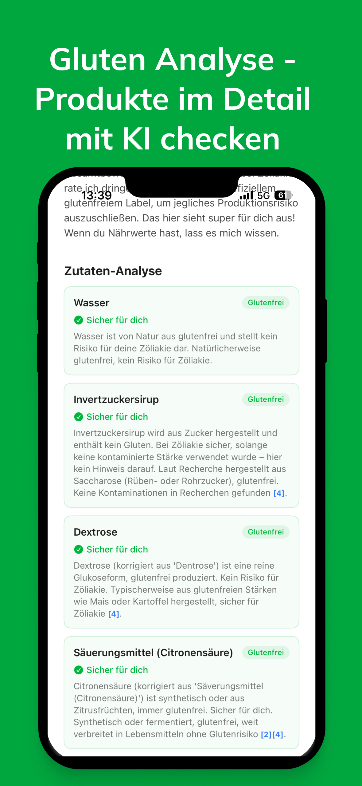 KI-Analyse — Produkte im Detail mit KI checken