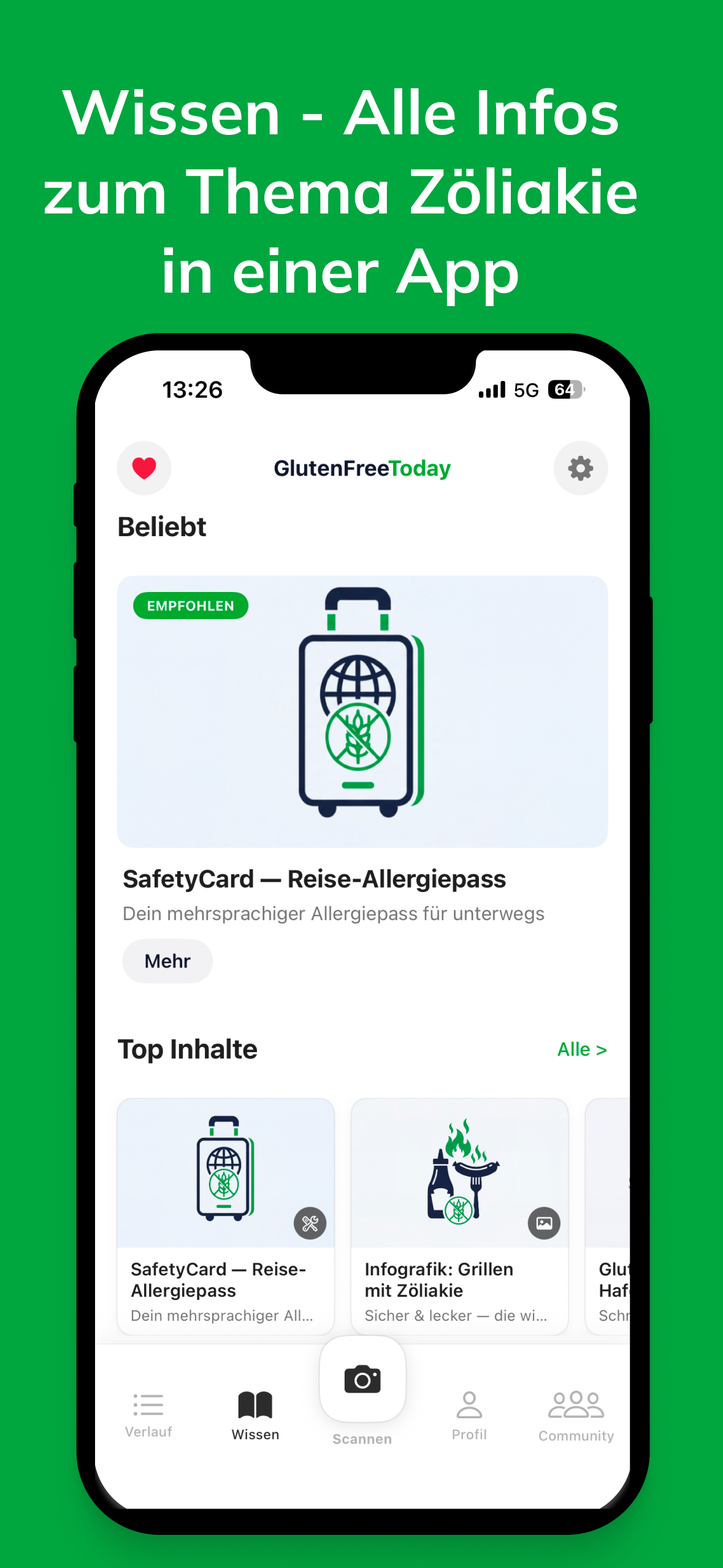 Wissen — Alle Infos zum Thema Zöliakie in einer App